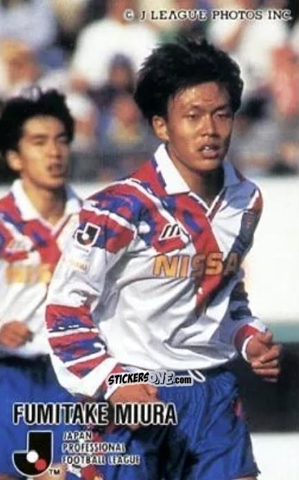 Figurina Fumitake Miura - J League 1995 n. 29 - calbee
