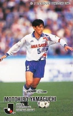 Figurina Motohiro Yamaguchi - J League 1995 n. 6 - calbee
