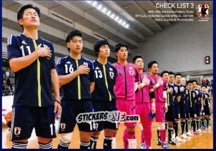 Sticker Checklist - Squad - Japan National Team 2013 n. 198 - EPOCH