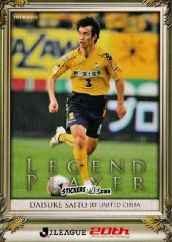 Sticker Daisuke Saito - J League Official Trading Cards 2013 n. 276 - NO EDITOR