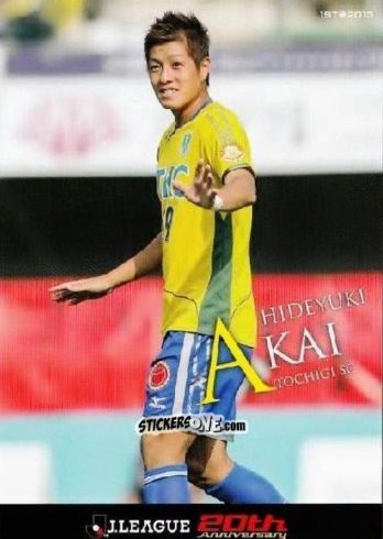 Sticker Hideyuki Akai - J League Official Trading Cards 2013 n. 164 - NO EDITOR