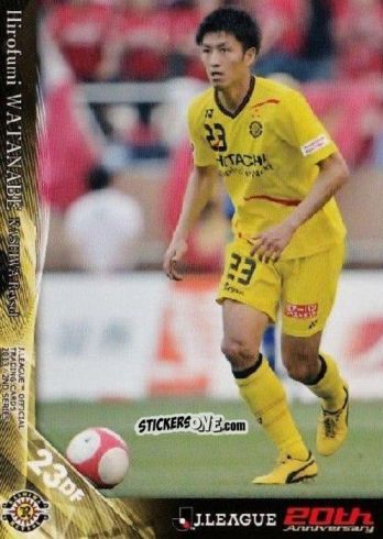 Cromo Hirofumi Watanabe - J League Official Trading Cards 2013 n. 340 - NO EDITOR