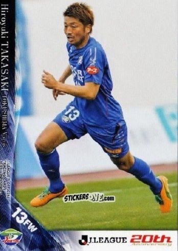 Sticker Hiroyuki Takasaki - J League Official Trading Cards 2013 n. 515 - NO EDITOR