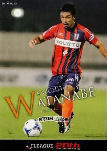 Sticker Kazuhito Watanabe - J League Official Trading Cards 2013 n. 232 - NO EDITOR