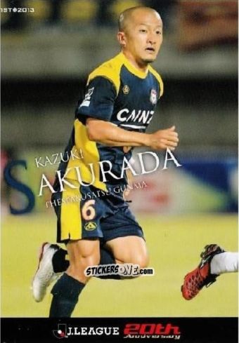 Figurina Kazuki Sakurada - J League Official Trading Cards 2013 n. 166 - NO EDITOR