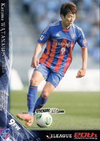 Sticker Kazuma Watanabe - J League Official Trading Cards 2013 n. 344 - NO EDITOR