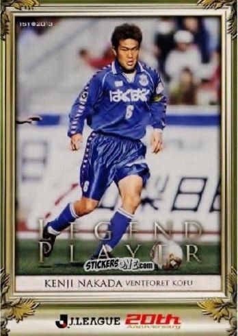 Sticker Kenji Nakada - J League Official Trading Cards 2013 n. 262 - NO EDITOR