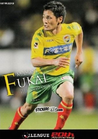 Sticker Masaki Fukai - J League Official Trading Cards 2013 n. 172 - NO EDITOR