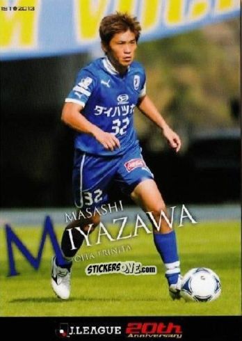 Sticker Masashi Miyazawa - J League Official Trading Cards 2013 n. 144 - NO EDITOR