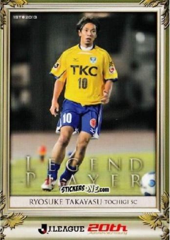 Sticker Ryosuke Takayasu - J League Official Trading Cards 2013 n. 274 - NO EDITOR