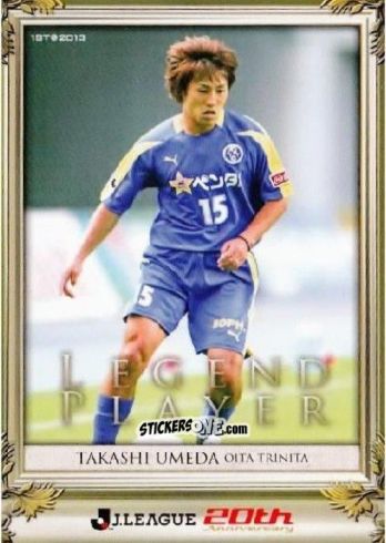 Sticker Takashi Umeda - J League Official Trading Cards 2013 n. 270 - NO EDITOR