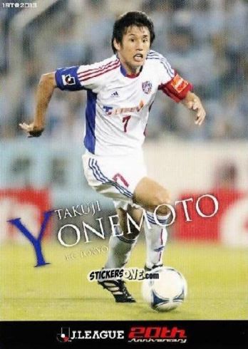 Sticker Takuji Yonemoto - J League Official Trading Cards 2013 n. 44 - NO EDITOR