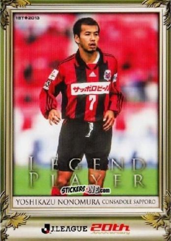 Figurina Yoshikazu Nonomura - J League Official Trading Cards 2013 n. 271 - NO EDITOR