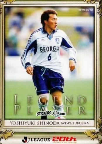 Figurina Yoshiyuki Shinoda - J League Official Trading Cards 2013 n. 289 - NO EDITOR