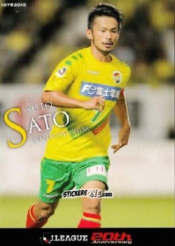 Sticker Yuto Sato - J League Official Trading Cards 2013 n. 171 - NO EDITOR