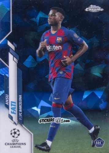 Sticker Ansu Fati - UEFA Champions League Chrome 2019-2020. Sapphire Edition
 n. 45 - Topps