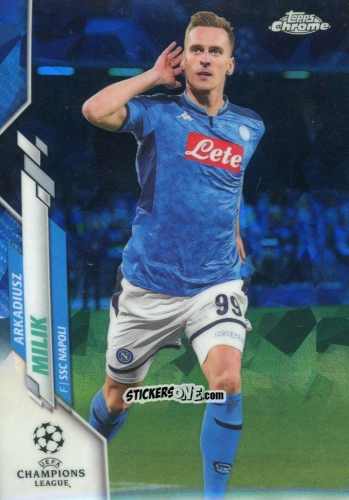 Figurina Arkadiusz Milik - UEFA Champions League Chrome 2019-2020. Sapphire Edition
 n. 29 - Topps