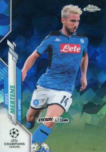 Cromo Dries Mertens - UEFA Champions League Chrome 2019-2020. Sapphire Edition
 n. 24 - Topps