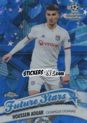 Cromo Houssem Aouar - UEFA Champions League Chrome 2019-2020. Sapphire Edition
 n. FS-HA - Topps