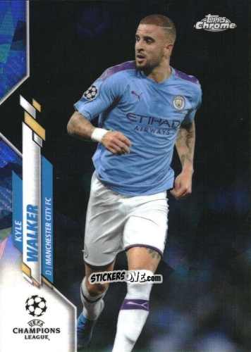 Sticker Kyle Walker - UEFA Champions League Chrome 2019-2020. Sapphire Edition
 n. 34 - Topps