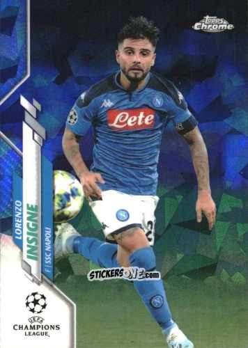 Sticker Lorenzo Insigne - UEFA Champions League Chrome 2019-2020. Sapphire Edition
 n. 97 - Topps