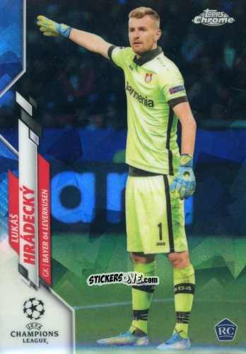 Sticker Lukas Hradecky - UEFA Champions League Chrome 2019-2020. Sapphire Edition
 n. 49 - Topps