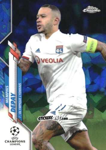 Figurina Memphis Depay - UEFA Champions League Chrome 2019-2020. Sapphire Edition
 n. 94 - Topps