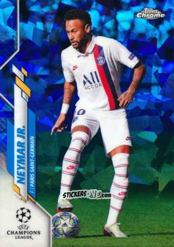 Figurina Neymar Jr. - UEFA Champions League Chrome 2019-2020. Sapphire Edition
 n. 95 - Topps