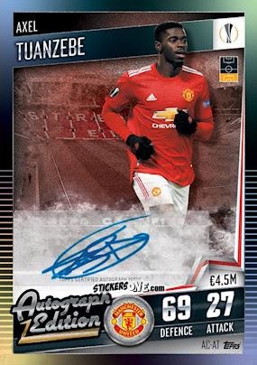 Cromo Axel Tuanzebe - Match Attax 101. Season 2020-2021
 n. AC-AT - Topps