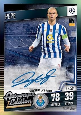 Figurina Pepe - Match Attax 101. Season 2020-2021
 n. AC-PE - Topps