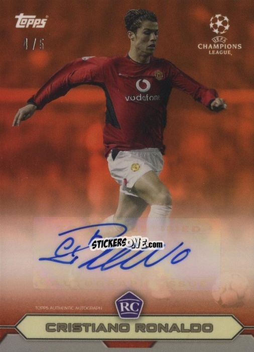 Figurina Cristiano Ronaldo - The Lost Rookie Cards 2020-2021 n. 13ar - Topps