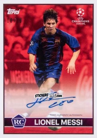 Cromo Lionel Messi - The Lost Rookie Cards 2020-2021 n. 12ar - Topps