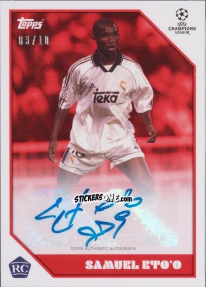 Sticker Samuel Eto'o - The Lost Rookie Cards 2020-2021 n. 7ar - Topps