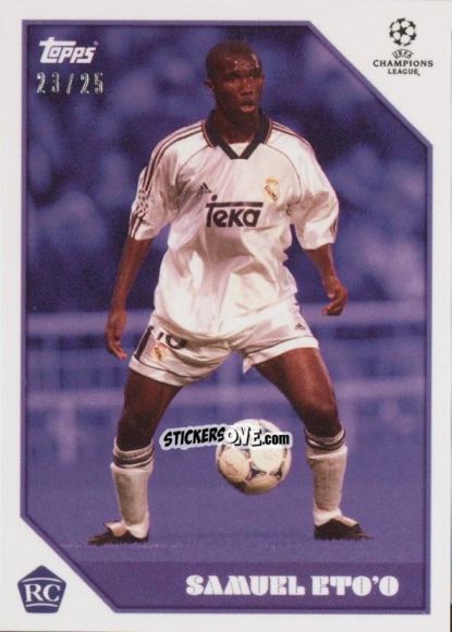 Sticker Samuel Eto'o - The Lost Rookie Cards 2020-2021 n. 7p - Topps