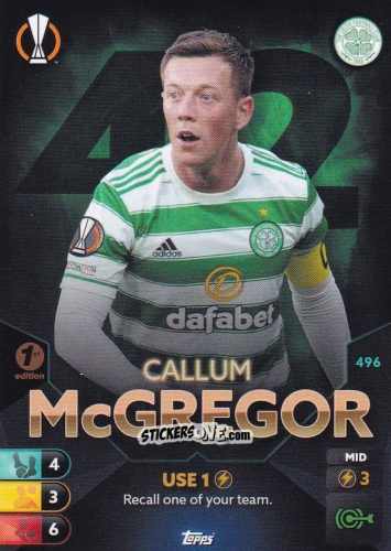 Cromo Callum McGregor - Total Football 2021-2022
 n. 496 - Topps