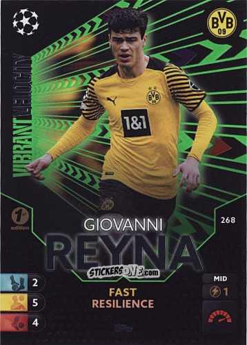 Cromo Giovanni Reyna - Total Football 2021-2022
 n. 268 - Topps