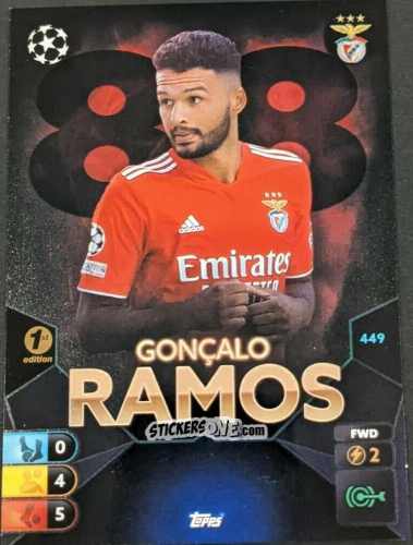 Figurina Gonçalo Ramos - Total Football 2021-2022
 n. 449 - Topps