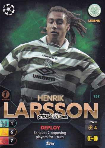 Cromo Henrik Larsson - Total Football 2021-2022
 n. 757 - Topps