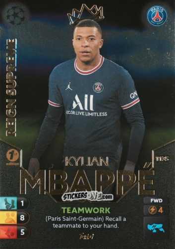 Sticker Kylian Mbappé - Total Football 2021-2022
 n. 1135 - Topps