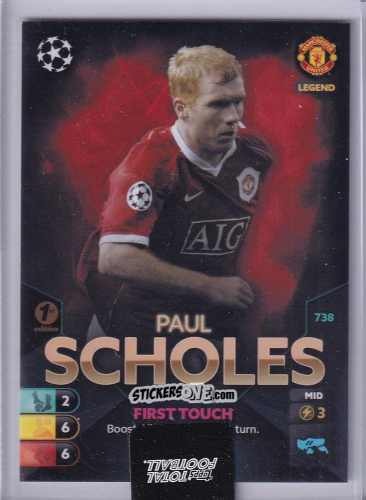 Figurina Paul Scholes - Total Football 2021-2022
 n. 738 - Topps