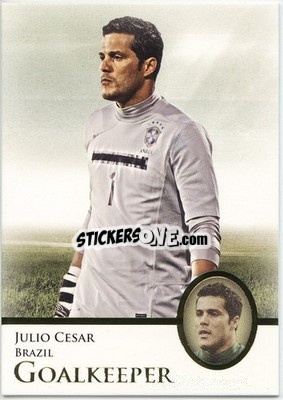 Figurina Julio Cesar - World Football UNIQUE 2013 n. 2p - Futera