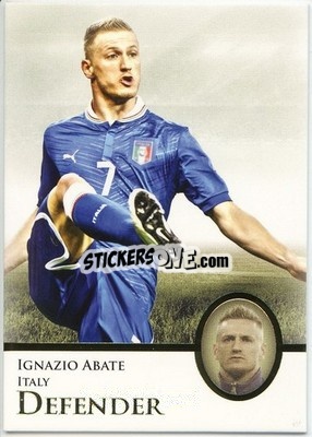 Cromo Ignazio Abate - World Football UNIQUE 2013 n. 7p - Futera