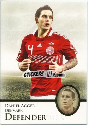 Sticker Daniel Agger - World Football UNIQUE 2013 n. 9p - Futera