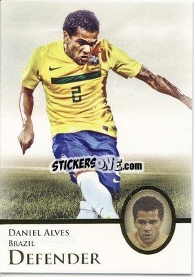 Figurina Dani Alves - World Football UNIQUE 2013 n. 12p - Futera