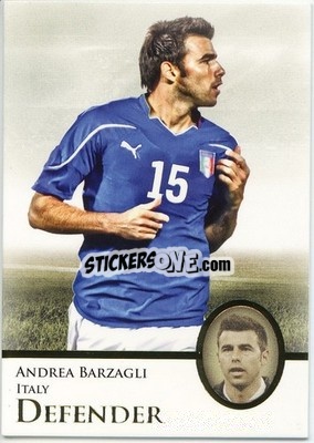 Cromo Andrea Barzagli - World Football UNIQUE 2013 n. 13p - Futera