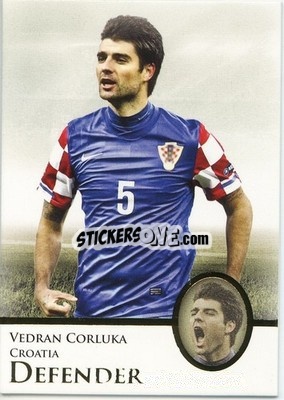 Sticker Vedran Corluka - World Football UNIQUE 2013 n. 15P - Futera