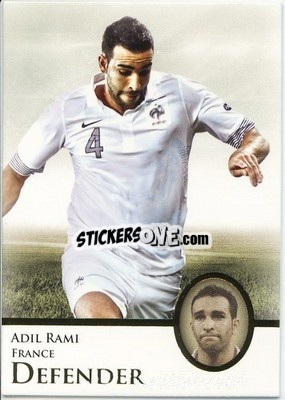 Cromo Adil Rami - World Football UNIQUE 2013 n. 26p - Futera