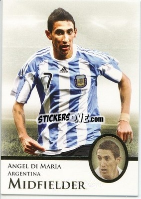 Figurina Angel di Maria - World Football UNIQUE 2013 n. 36p - Futera