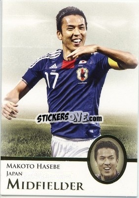 Figurina Makoto Hasebe - World Football UNIQUE 2013 n. 39p - Futera