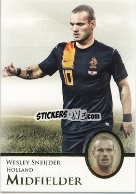 Figurina Wesley Sneijder - World Football UNIQUE 2013 n. 57P - Futera